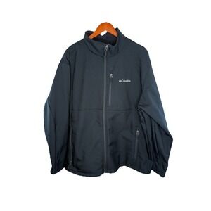 Columbia Ascender Softshell Jacket for Men, Size Large - Black